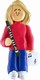 Female Musician Clarinet Ornament - Blonde